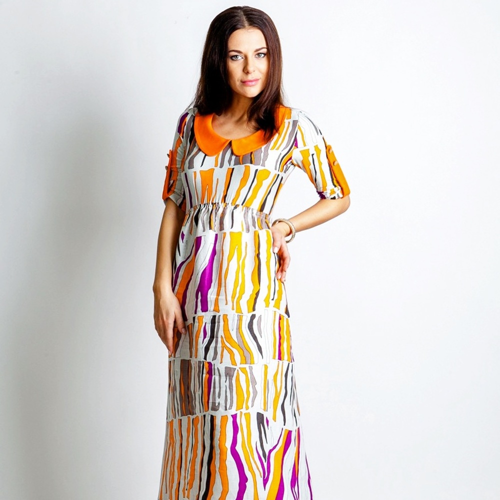 LONG LINEN DRESS MADE IN EUROPE